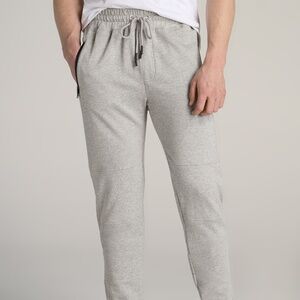 American Tall Wearever French Terry Joggers for Tall Men in Grey Mix Size 2XL2XL